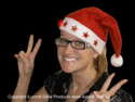 Flashing Santa Hats Pack of 12