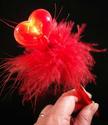 Flashing Heart Pens Pack of 24